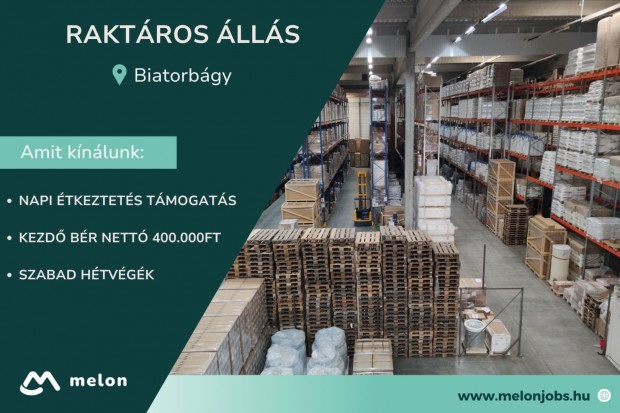 Raktáros álláslehetőség