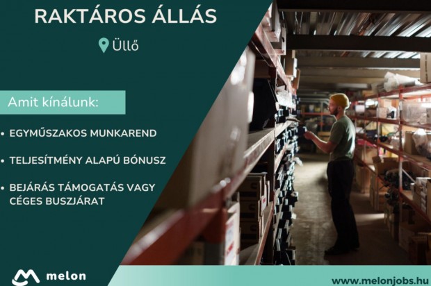 Raktáros álláslehetőség