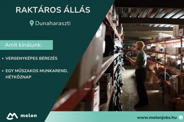 Raktáros álláslehetőség