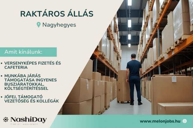 Raktáros álláslehetőség