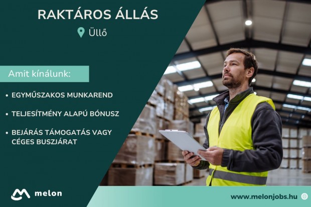 Raktáros álláslehetőség