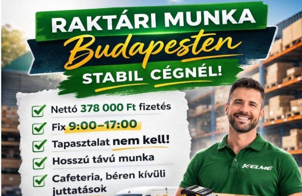 Rakt�ros nett� 378.000 Ft fix 9-17 Budapest