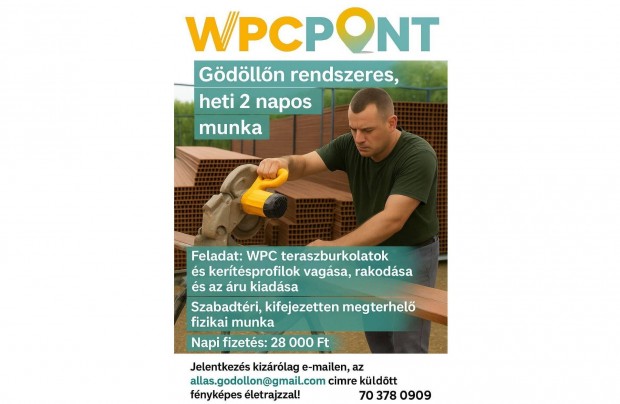 Raktárost keresünk, akár azonnali kezdéssel!