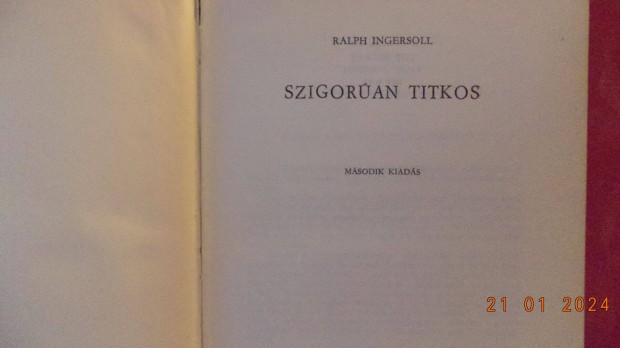 Ralph Ingersoll: Szigoran titkos