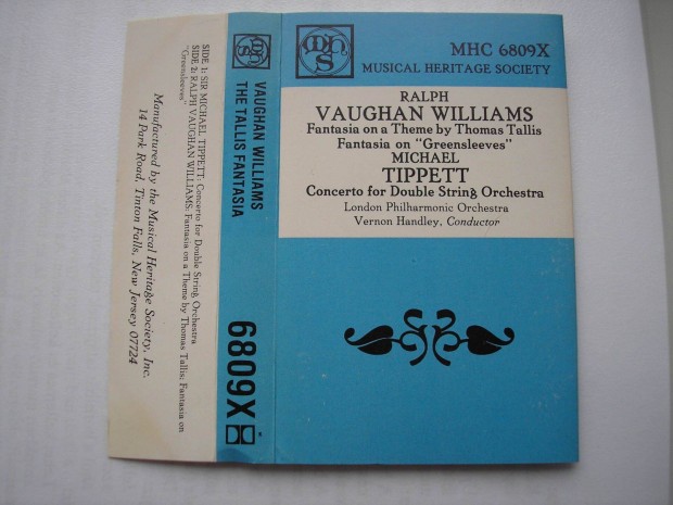 Ralph Vaughan Williams - Zenei Örökség Társaság ,