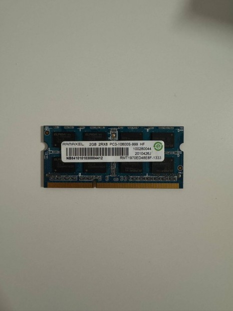 Ramaxel 2GB 2RX8 PC3-10600S-999 HF laptop RAM