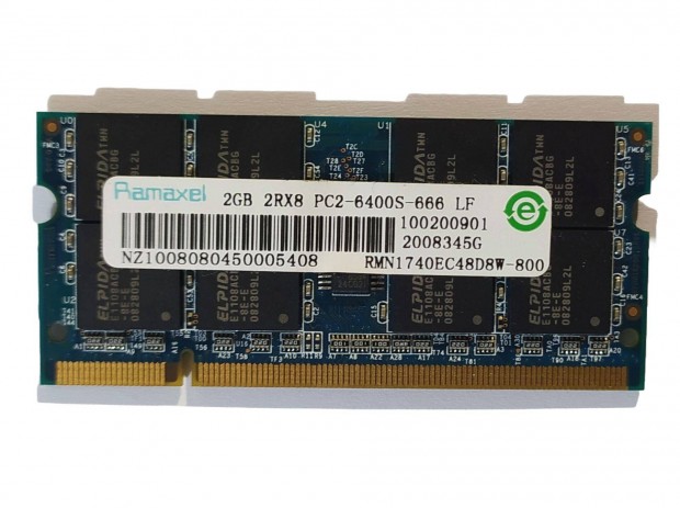 Ramaxel 2GB DDR2 800MHz laptop / notebook memória