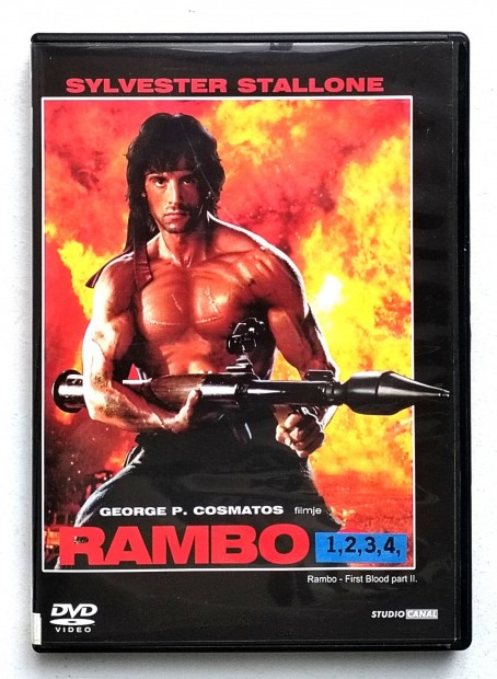 Rambo 1-4.  DVD 
