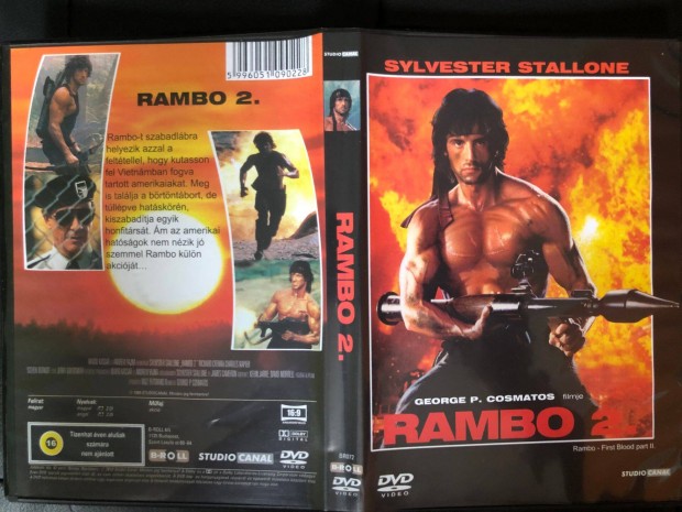 Rambo 2. (Sylvester Stallone, szinkronizlt, karcmentes) DVD
