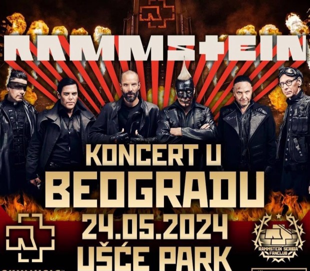 Rammstein kiemelt ll 2 db koncertjegy 2024.05.24. Belgrd