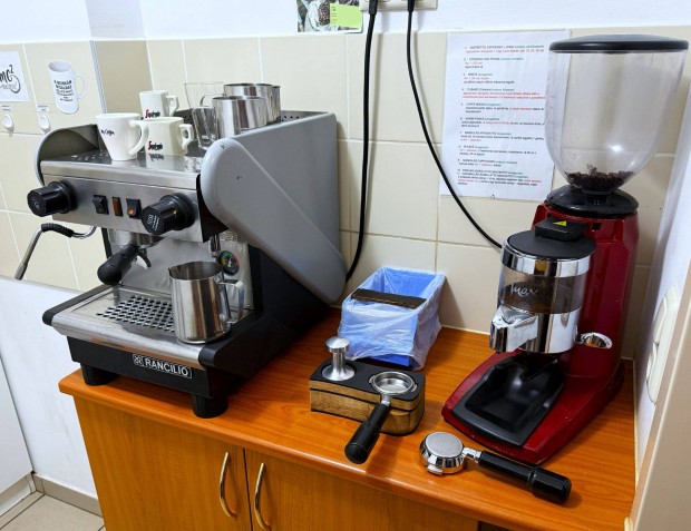 Rancilio S-27 k�v�g�p, espresso, Wega K.6 Amaranto Metal dar�l�val