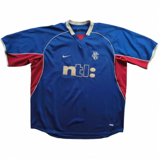 Rangers 2001-02 Nike hazai foci mez XXL-es