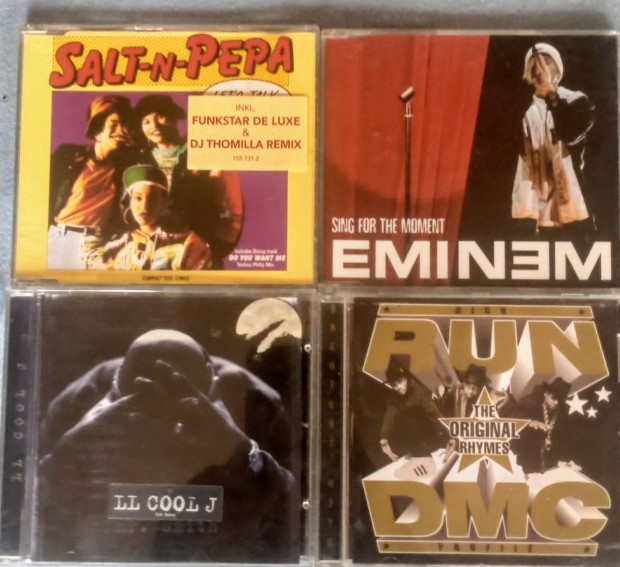 Rap zenei CD Run DMC LL Cool J Salt-n-pepa Eminem 