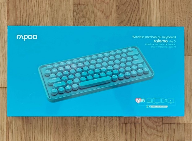 Rapoo Ralemo PRE 5 BT + 2,4GHz multim. mecha billentyűzet, UK, garival