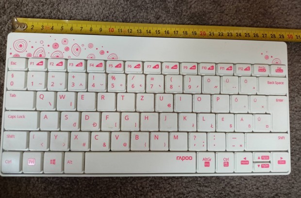 Rapoo wireless keyboard, jszer, 29 cm