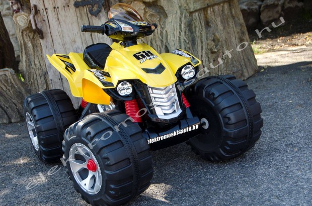 Raptor Quad 12V sárga 1 személyes elektromos kisautó - Akciós!
