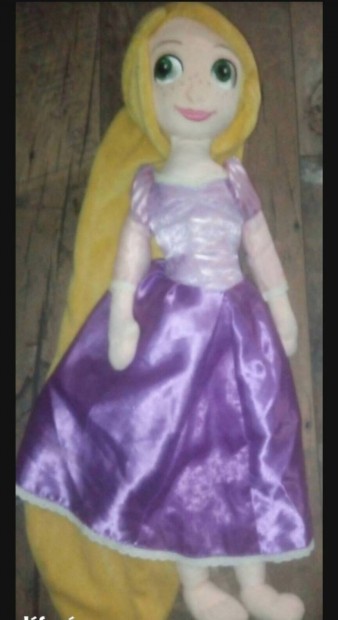 Rapunzel Aranyhaj nagy textil baba 