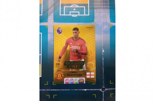 Rashford Golden Baller Panini Premier League 2024 focis krtya