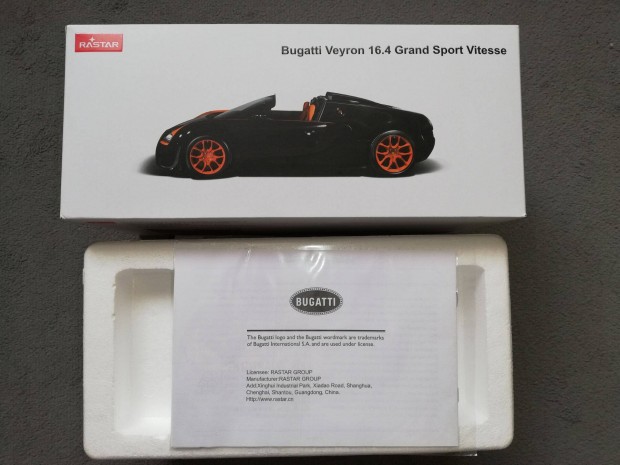 Rastar Bugatti Veyron j llapot 1:18 1/18 modell