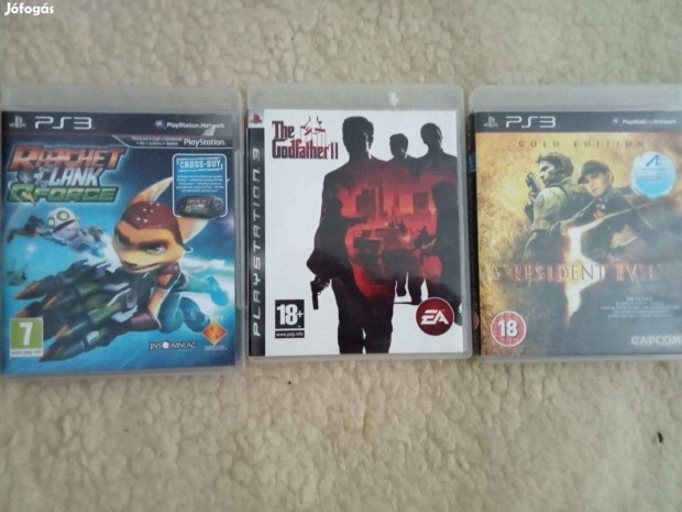 Ratchet and clank q force,Godfather 2,Resident evil Gold Edition