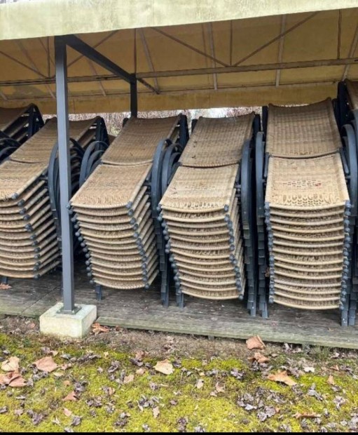 Rattan napozóágy