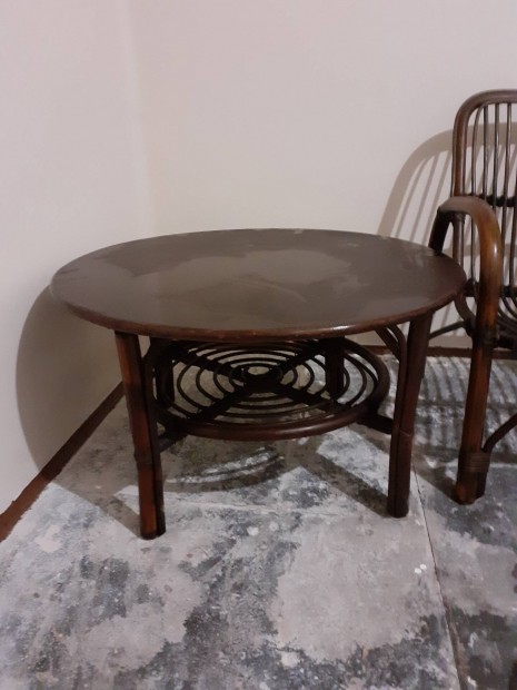 Rattan szett