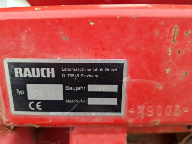 Rauch MDS 921 2 t�rcs�s hidraulikus m�tr�gyasz�r� elad�! 