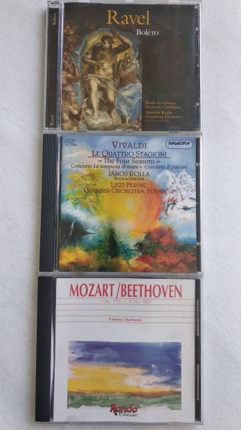 Ravel Vivaldi Mozart Beethoven CD csomag 