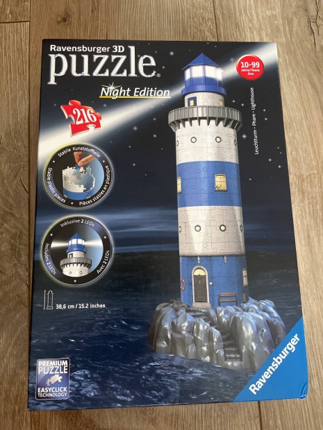 Ravensburger 3D vilgt puzzle (vilgttorony)