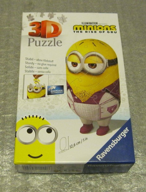 Ravensburger 3d minions minyon figura - Disco Minion