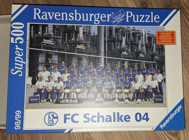 Ravensburger 500 db-os puzzle, FC Schalke 04, 1998/99 retro