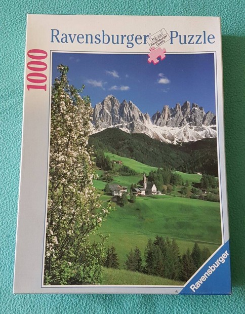 Ravensburger Dolomitok St. Magdalena puzzle, 1000 db (j, de bontott)