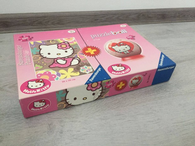 Ravensburger Hello Kitty 2in1 kirak (100 db) + puzzleball (60 db)