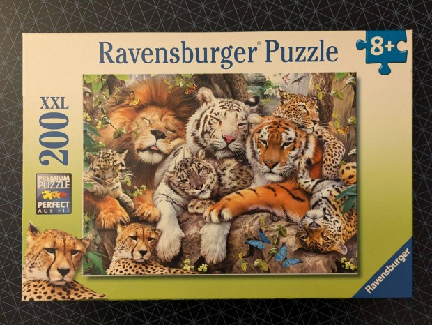 Ravensburger Puzzle Tigrisek 200 db os XXL 49*36 cm, jszer