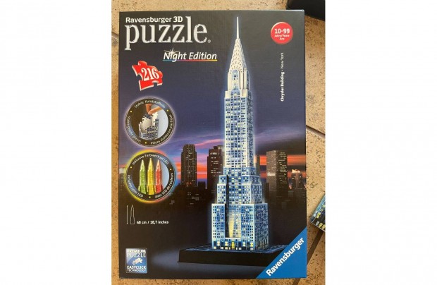 Ravensburger (12595) 3D Night Edition puzzle - Chrysler Building