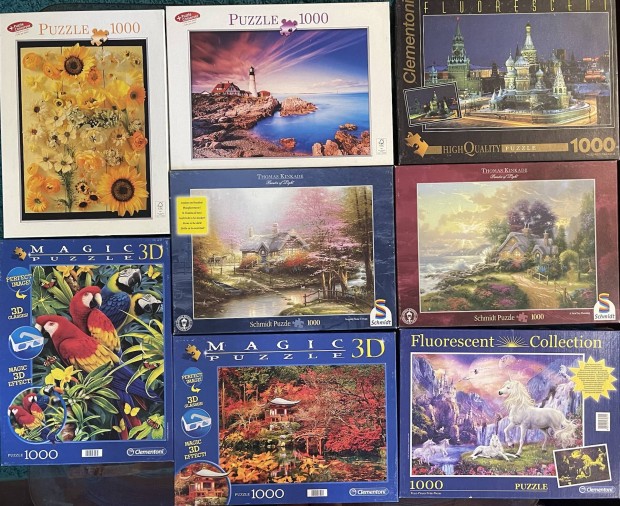 Ravensburger, Clementoni, Schmidt, stb. puzzle kirak nagyon olcsn