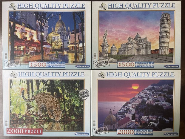 Ravensburger, Clementoni, stb. Puzzle kirak