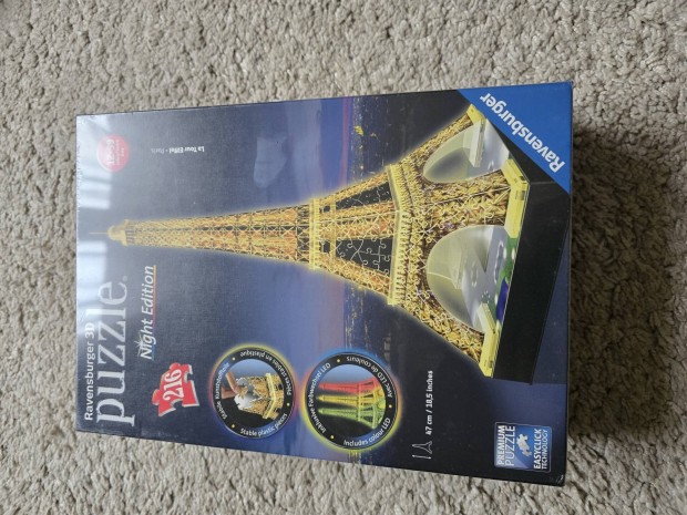 Ravensburger: Eiffel-torony 216 darabos 3D puzzle fnnyel