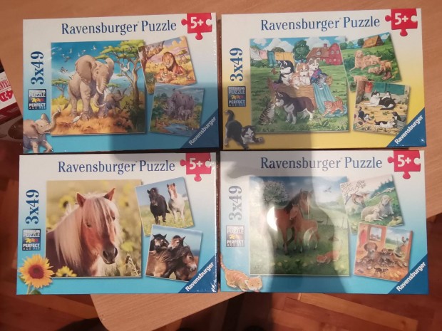 Ravensburger llatos kirakk 3x49 darabosak