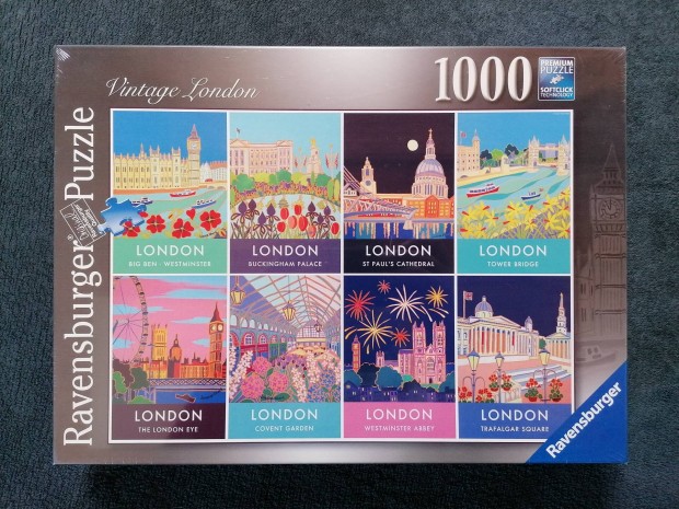 Ravensburger puzzle 1000 db / Vintage London / bontatlan