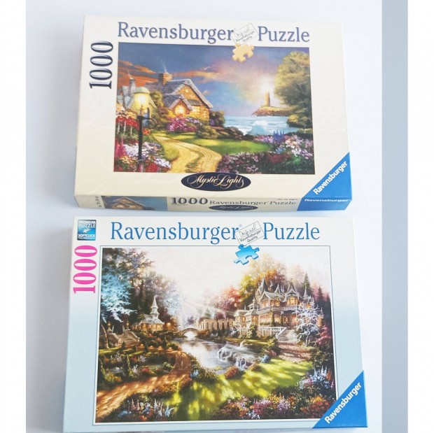 Ravensburger puzzle készlet 2 db, hiánytalan: együtt 4000 Ft