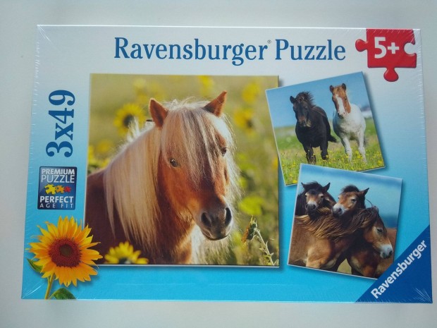 Ravensburger puzzle kirak 3x49 l lovak lovas bontatlan j