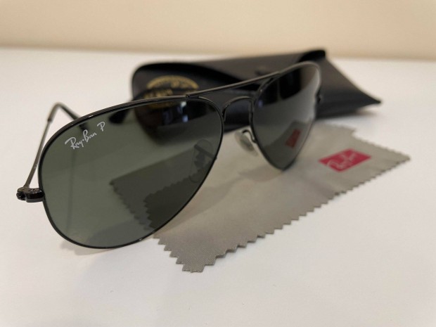 Ray-Ban Aviator fekete, polarizlt napszemveg