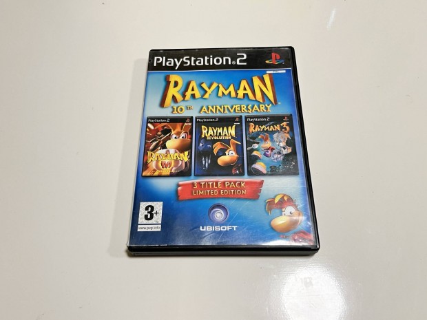 Rayman 10th anniversary (3 jtk) playstation 2 ps2 jtk