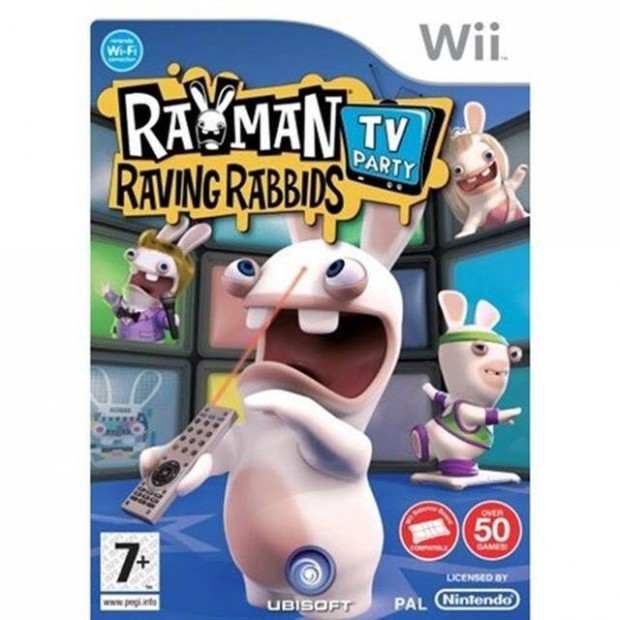 Rayman Raving Rabbids TV Nintendo Wii jtk