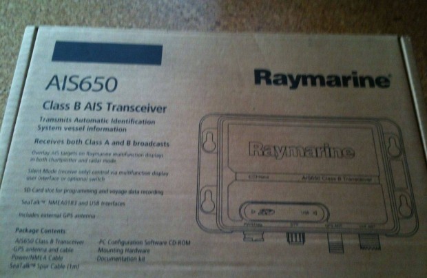 Raymarine's AIS650 is a class B AIS transceiver