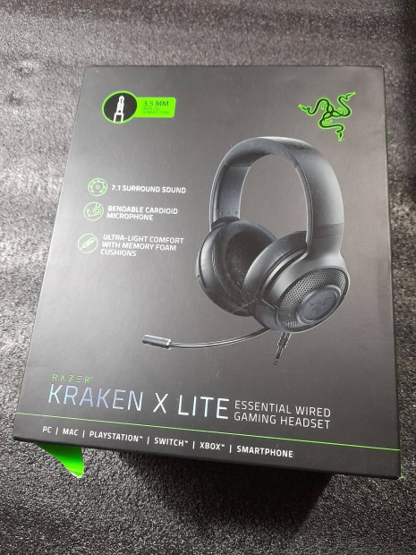 Razer Kraken X - Lite Fejhallgat (Vezetkes)