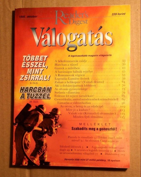 Reader's Digest Vlogats 1995/10 Oktber (5kp+tartalom)