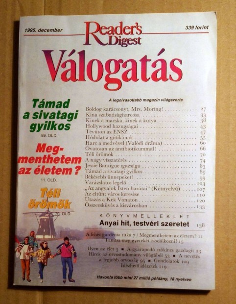 Reader's Digest Vlogats 1995/12 December (5kp+tartalom)