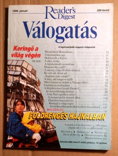 Reader's Digest Vlogats 1996/1 Janur (5kp+tartalom)